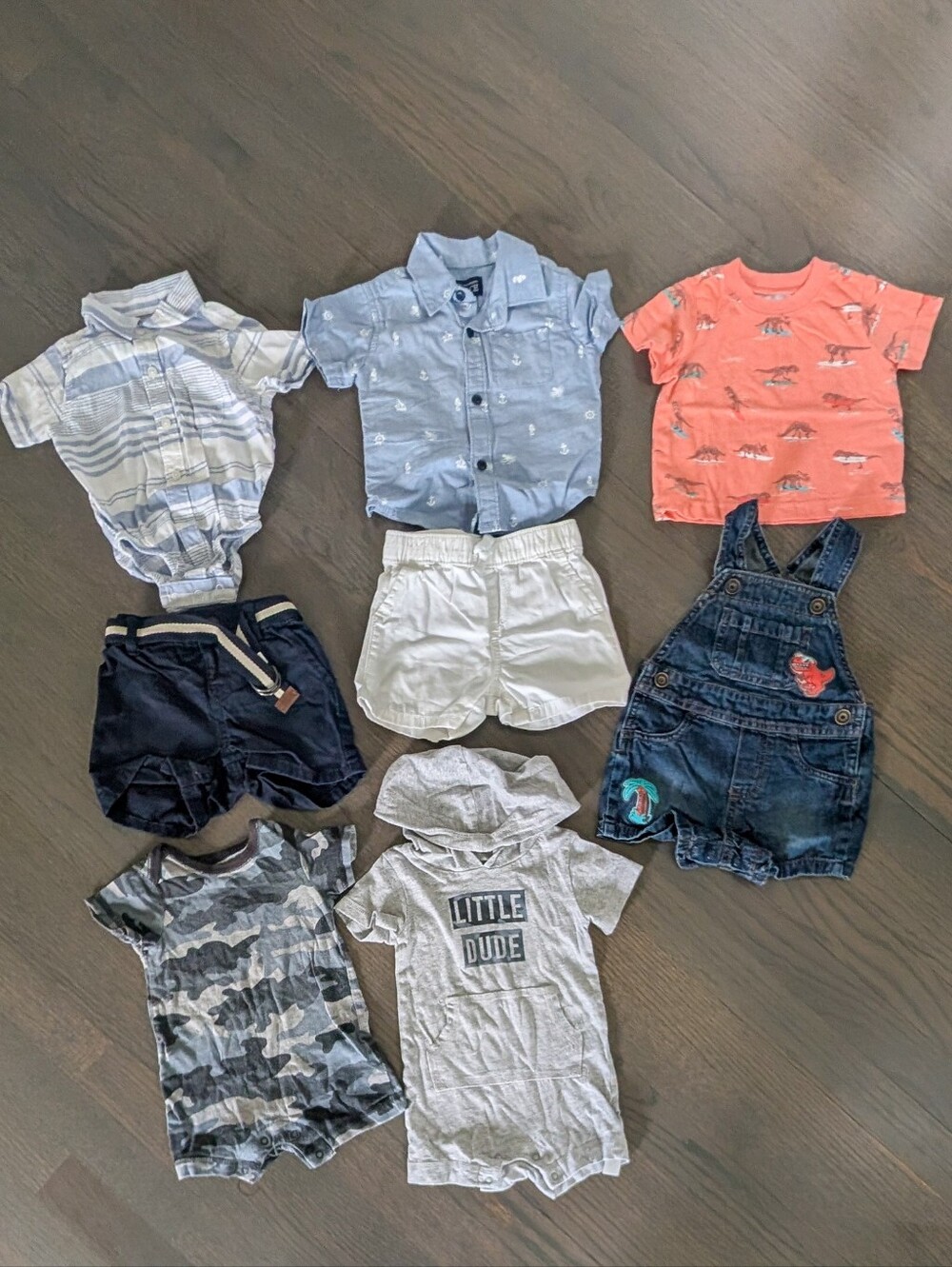 BUNDLE Baby Boy Outfis, 8-Pieces, 3-6 Months